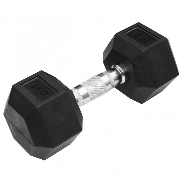 Εξάγωνος Αλτήρας με λάστιχο (6 kg) Β-1013