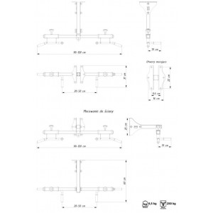 Μονόζυγο Τοίχου (με ρυθμιζόμενες λαβές) MARBO MS-D202 Λ-594