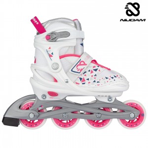 Nijdam Inline Skates Ρυθμιζόμενα "White Wedge" N20AA04