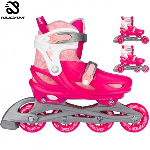 Nijdam Inline Skates Ρυθμιζόμενα 3-σε-1 "Floral Switch" N22AA01