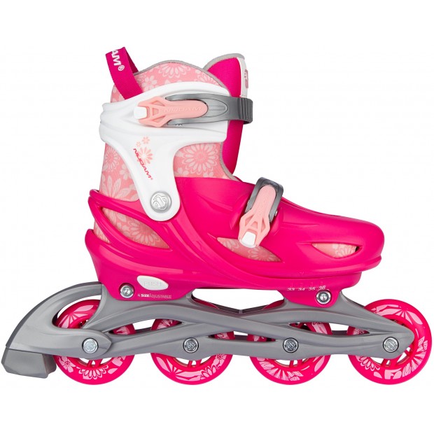 Nijdam Inline Skates Ρυθμιζόμενα 3-σε-1 "Floral Switch" N22AA01
