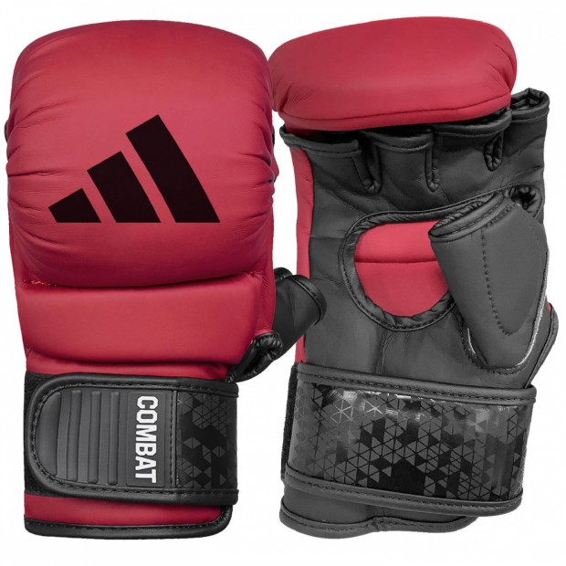 Grappling Γάντια adidas COMBAT 50 - Κόκκινο / Μαύρο