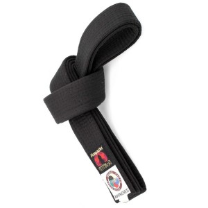 Karate Ζώνες Hayashi WKF Έγκριση 5cm - Μαύρο