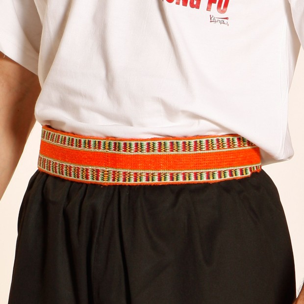 Ζώνη - Wu Shu Traditional Cloud Pattern Cord - Πορτοκαλί