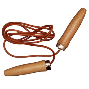 Jumping Rope Leather Wooden Handles 264cm