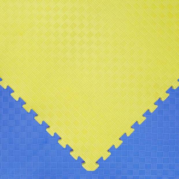 Στρώμα Τατάμι Παζλ EVA Αφρολέξ ECO STD 100x100x4cm - Μπλε / Κόκκινο