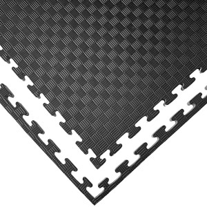 Στρώμα Τατάμι Παζλ ΟΙΚΟΝΟΜΙΚΟ Αφρολέξ 100x100x2,5cm - Γκρι / Μαύρο