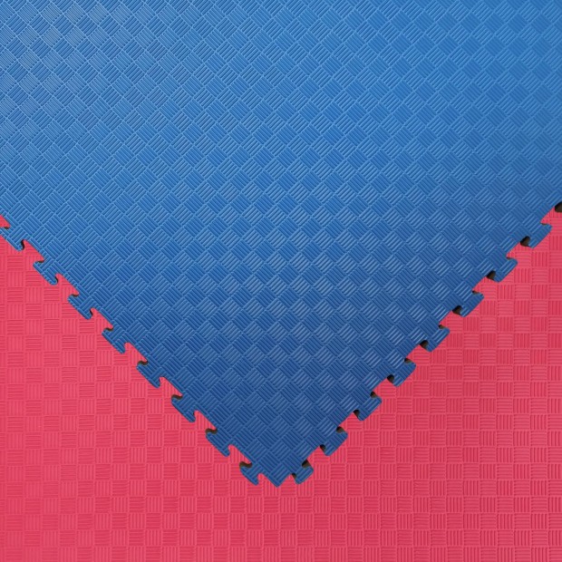 Στρώμα Τατάμι Παζλ ΟΙΚΟΝΟΜΙΚΟ Αφρολέξ 100x100x2,5cm - Μπλε / Κόκκινο