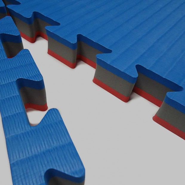 Στρώμα Τατάμι Παζλ ΑΦΡΟΛΕΞ JY 100x100x4cm - Κίτρινο / Μπλε