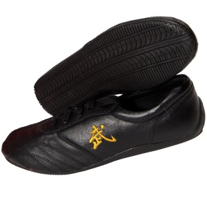 Wu-Shu Shoes LEATHER Black