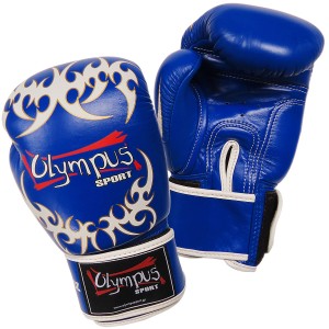 Πυγμαχικά Γάντια Olympus by RAJA Γνήσιο Δέρμα TATTOO - Μπλε