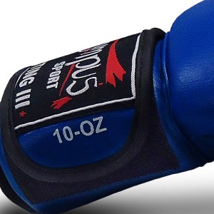 Πυγμαχικά Γάντια Olympus Fighting ΙΙI Δερμάτινα - Μπλε