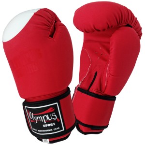 Πυγμαχικά Γάντια Olympus CHALLENGE - Κόκκινο / Άσπρο