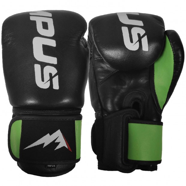 Muay Thai Γάντια Olympus THAI CAMP - Μαύρο / Πράσινο