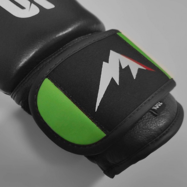 Muay Thai Γάντια Olympus THAI CAMP POM - Μαύρο / Γαλάζιο