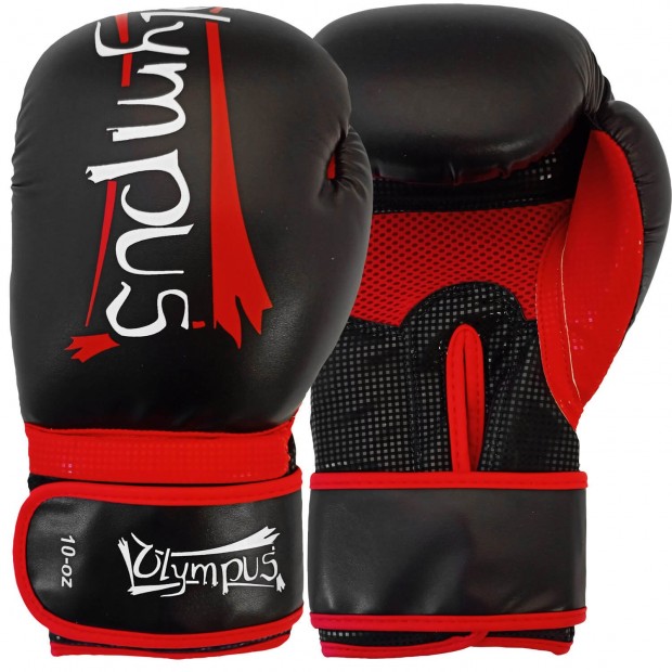 Πυγμαχικά Γάντια Olympus SPARTEC - Κόκκινο / Μαύρο
