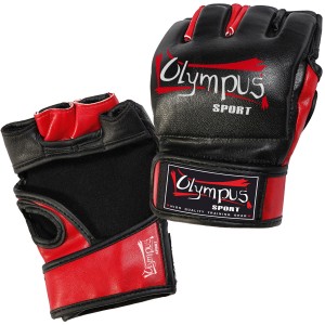 MMA Γάντια Olympus PU - Μαύρο / Κόκκινο