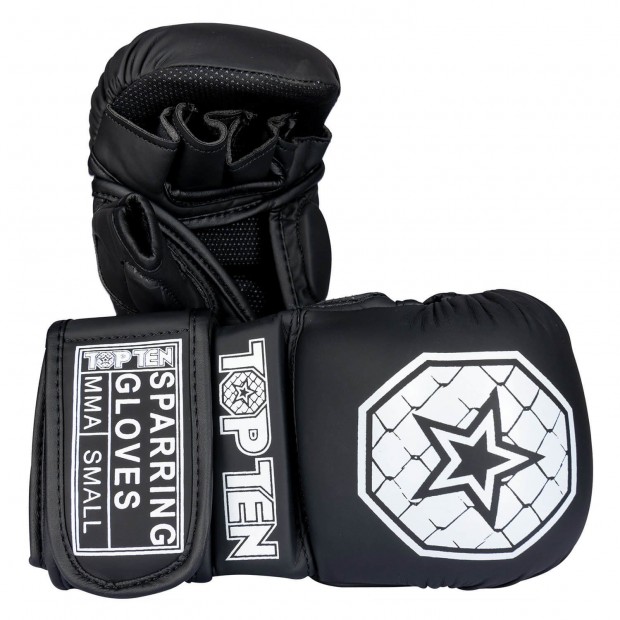 Γάντια Sparring MMA TOP TEN CONTENDER - Άσπρο / Χρυσαφί