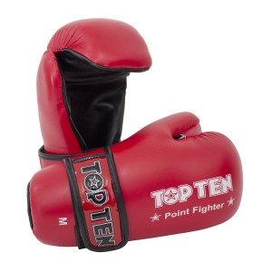 Kickboxing Γάντια TOP TEN POINT FIGHTER - Κόκκινο