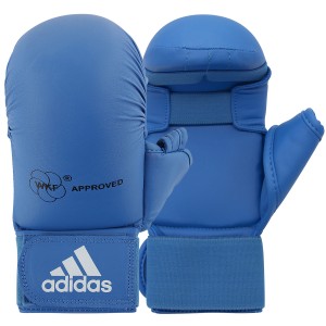 Καράτε Γάντια adidas Προστασία Αντίχειρα WKF Εγκεκριμένα - 661.23 - Μπλε