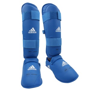 Karate Shin guard with Removable Instep Adidas WKF Approved – 661.35 - Μπλε