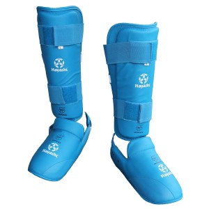 Karate Shin & Instep Guard WKF Approved - Μπλε