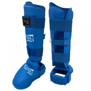 Karate Shin Instep Guard Olympus WKF Style - Μπλε