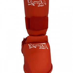 Karate Shin Instep Guard Olympus WKF Style - Κόκκινο