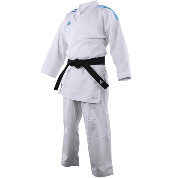 Στολή Καράτε adidas K220 DNA WKF Εγκεκριμένη - Άσπρο / Κόκκινο