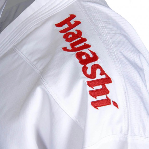 Στολή Καράτε Hayashi GREEN PREMIUM KUMITE WKF Εγκεκριμένη - Άσπρο
