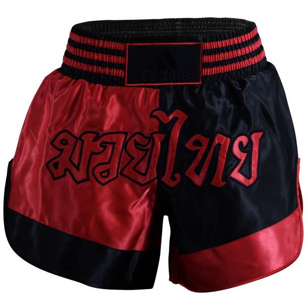 Σορτσάκι Thaiboxing adidas – adiSTH03 v2020 - Μαύρο / Κόκκινο