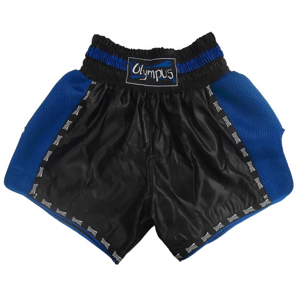 Σορτσάκι Olympus THAI Σατέν Υβριδικό Πλευρικό Διχτάκι - Μαύρο / Ασημί