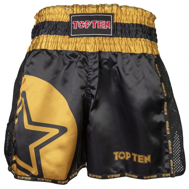Thaiboxing Σορτσάκι TOP TEN STAR - Άσπρο / Κόκκινο