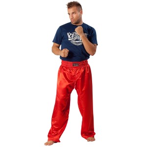 Παντελόνι Kickboxing Standard Σατέν Πολυεστέρα - Κόκκινο