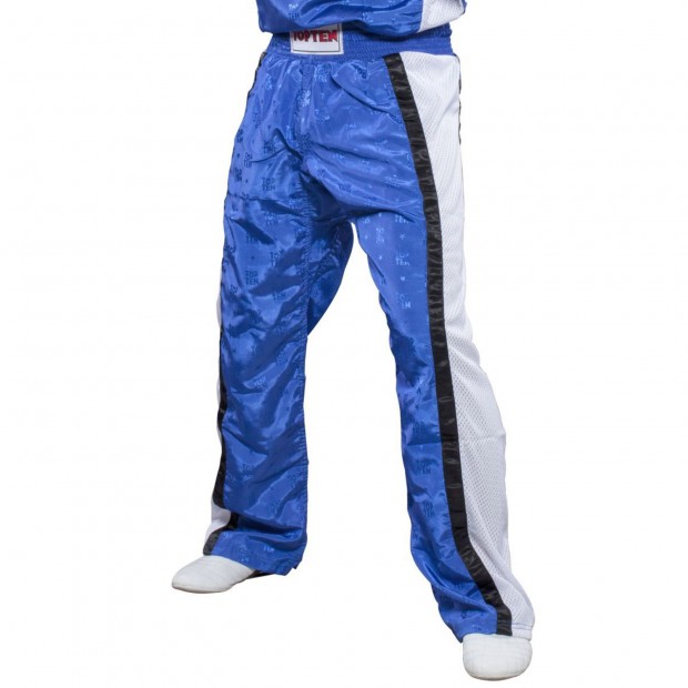 Παντελόνι Kickboxing TOP TEN MESH με Ρίγα - Άσπρο / Μαύρο / Μπλε