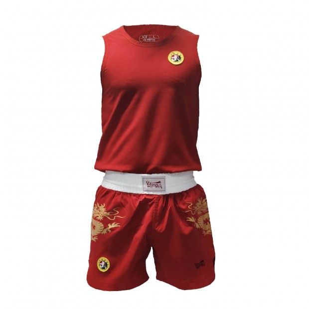 Wushu Sanda Boxing Στολή Olympus FIGHTER - Κόκκινο