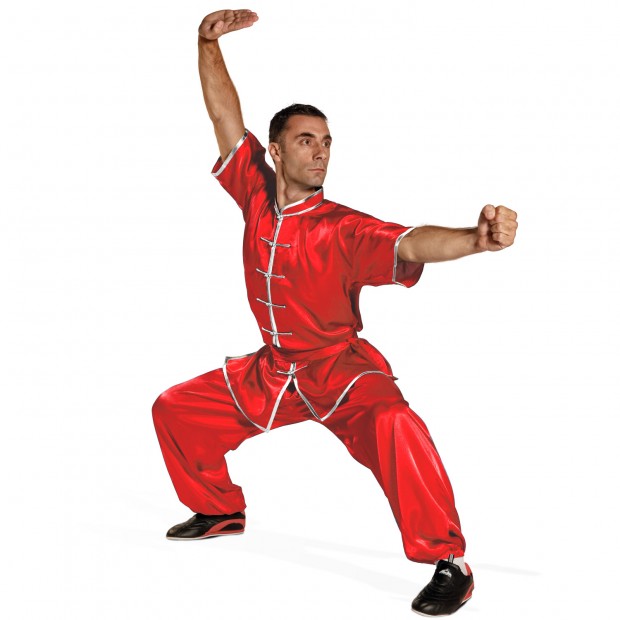 Wu-Shu Στολή Tai Chi Style Κοντό Μανίκι  - Χρυσό