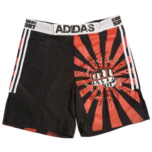 MMA Σορτς adidas IMPACT - Μαύρο / Κόκκινο / Άσπρο