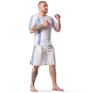 MMA Μαχητικό Σορτς Olympus PATRIOT - Άσπρο / Μπλε
