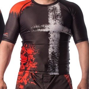 Εφαρμοστό Μπλουζάκι MMA Rashguard Olympus ΝΕΚΡΟΚΕΦΑΛΗ & ΣΤΑΥΡΟΣ