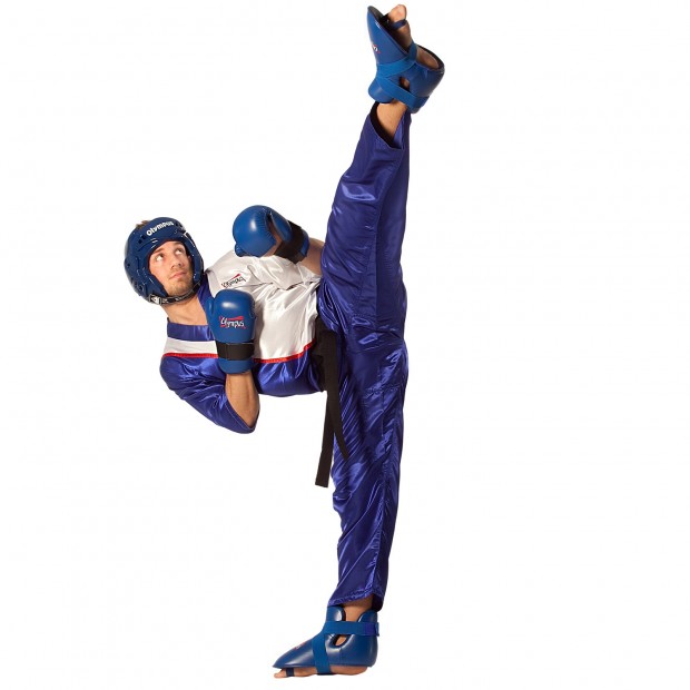 Στολή Kick Boxing Team Olympus Μπλε/Λευκή