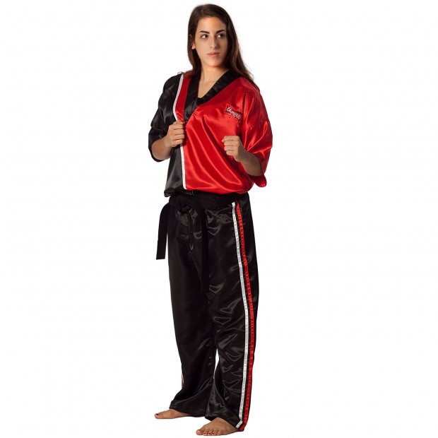 Στολή Kick Boxing Team Olympus Μαύρο/Κόκκινο