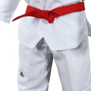 Taekwondo Στολή adidas ADI-START Μαύρο/Κόκκινο Ρεβέρ – adiTS01