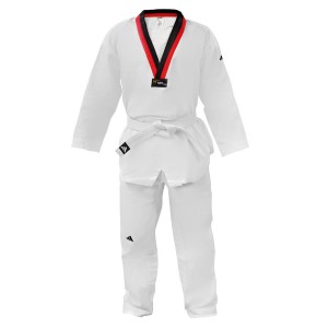 Taekwondo Στολή Adidas ADI-START II Κόκκινο/Μαύρο Ρεβέρ – adiTS01