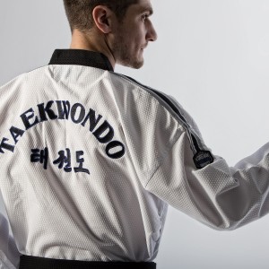 Taekwondo Στολή Olympus Master PRIDE Μαύρο Ρεβέρ