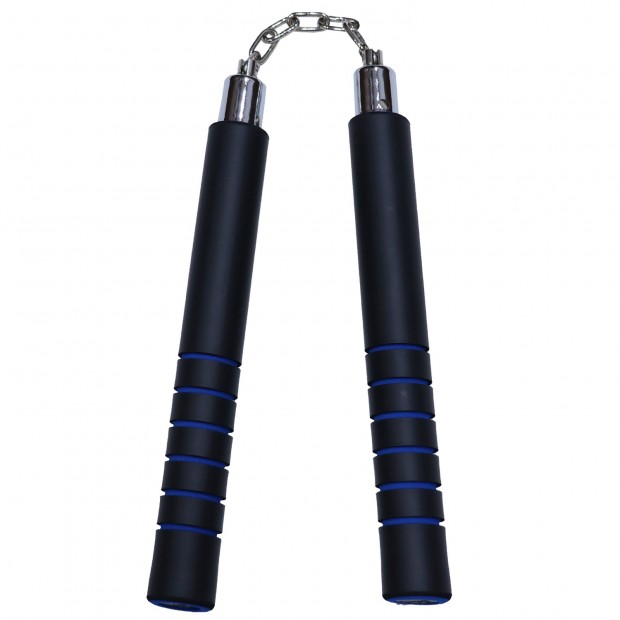 Κρόταλα Olympus TRAINING Αφρολέξ Αλυσίδα Μαύρο/Μπλε 30cm – E118