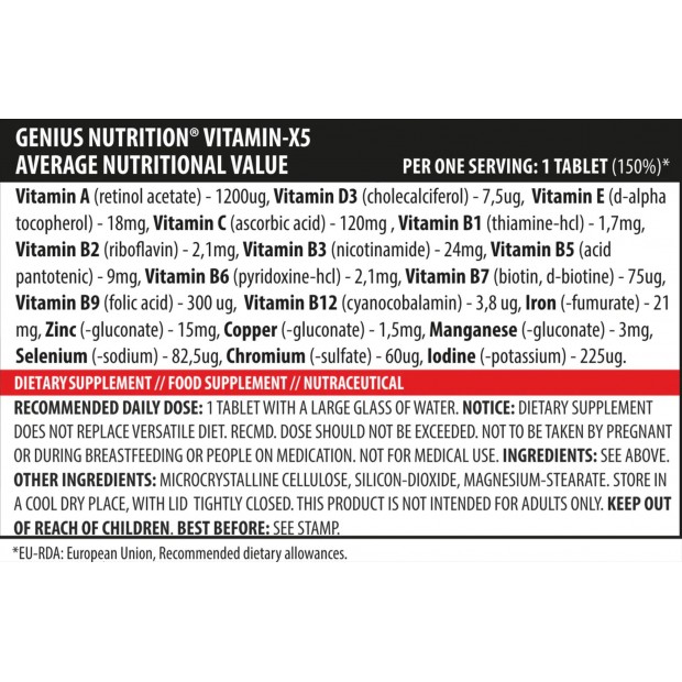 VITAMIN-X5 120tabs